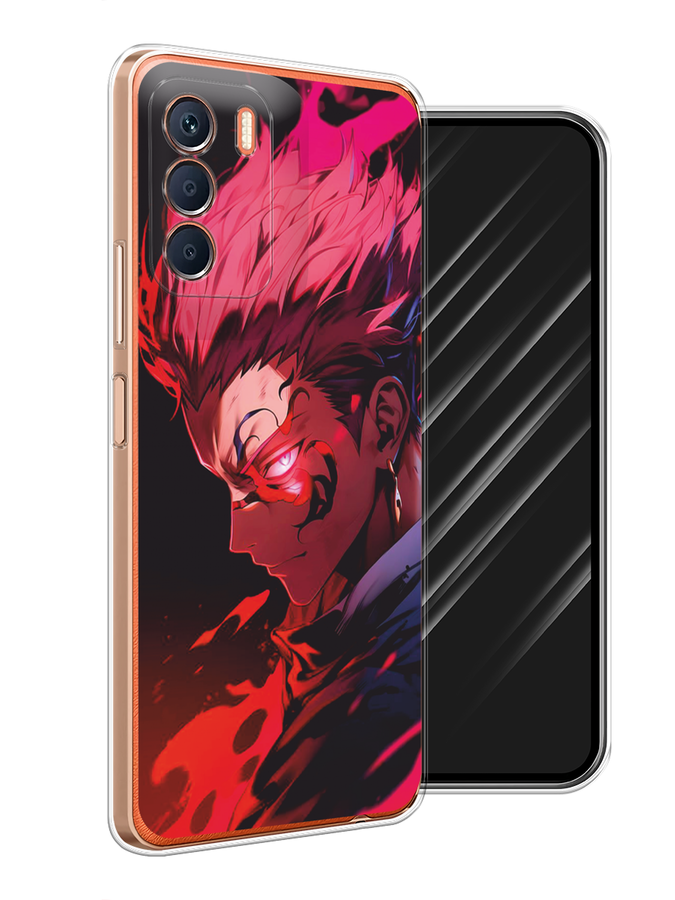 

Чехол Awog на Infinix Zero 5G 2023 "Взгляд Сукуны", Розовый;красный;черный, 3104450-1