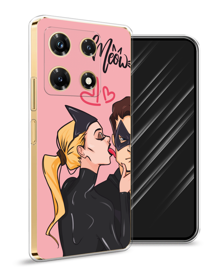 

Чехол Awog на Infinix Note 30 Pro "Kiss of Cat Woman", Розовый;черный;бежевый, 3104550-1