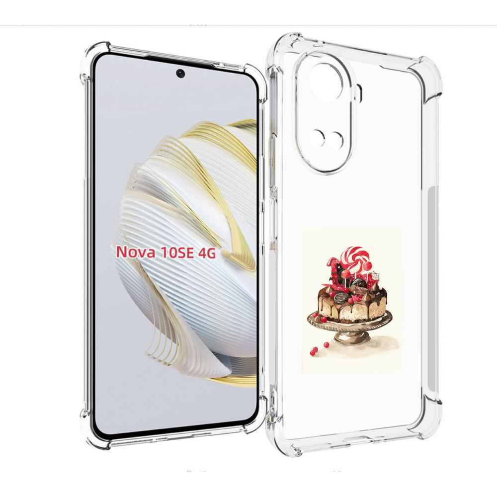 

Чехол MyPads вкусный торт для Huawei Nova 10 SE, Прозрачный, Tocco