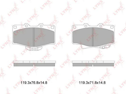 

Тормозные колодки LYNXauto передние дисковые bd7603