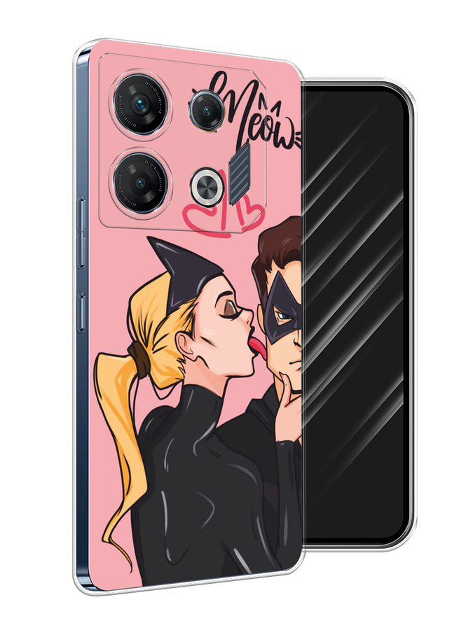 

Чехол Awog на Infinix GT 10 Pro "Kiss of Cat Woman", Розовый;черный;бежевый, 3104850-1