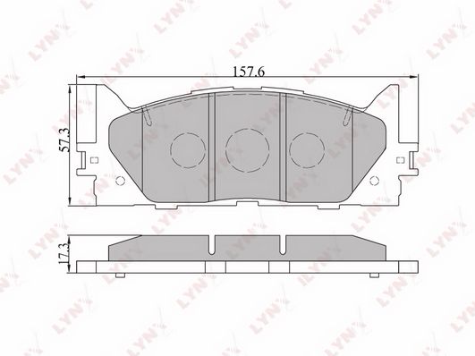 

Колодки Тормозные Передние Подходит Для Тоyота Саmrу(V40) 06, Lехus Еs350 07 Вd-7530 LYNXA