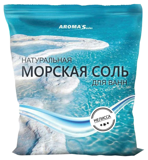 

Соль морская для ванн Saules Sapnis с экстрактом мелиссы, 1 кг