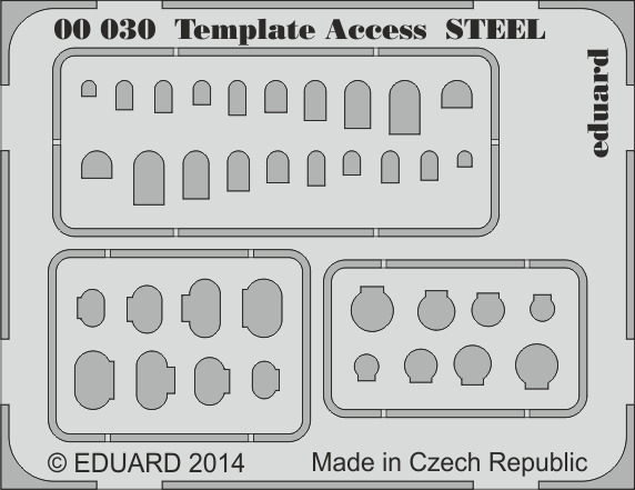 фото Фототравление eduard 30 шаблоны лючков 1/48