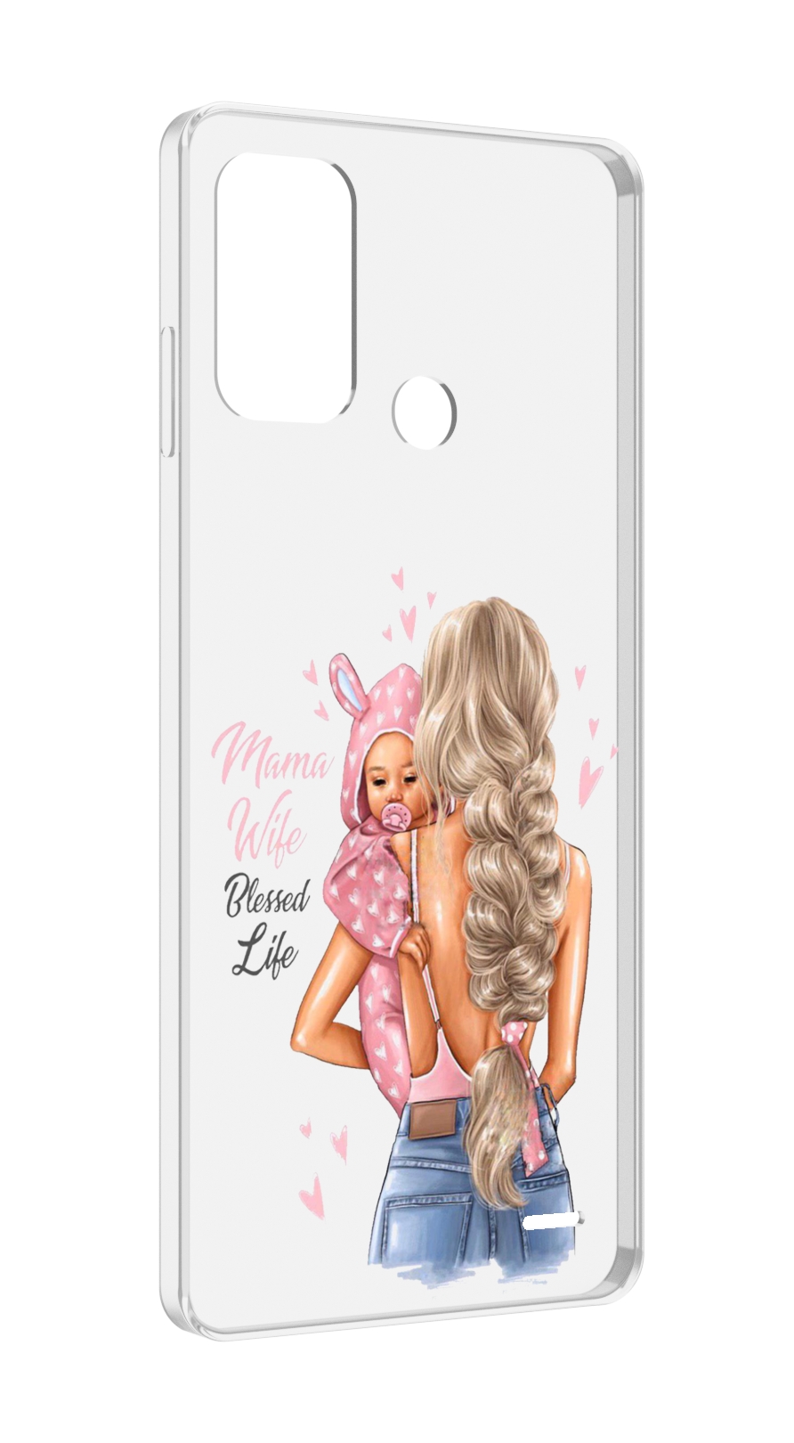 

Чехол MyPads Mama-wibe для ZTE Blade A52, Прозрачный, Tocco