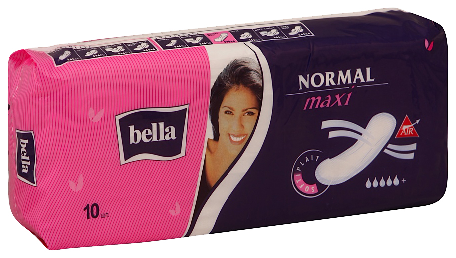 

Прокладки Bella Normal Maxi для критических дней 10 шт, Белый