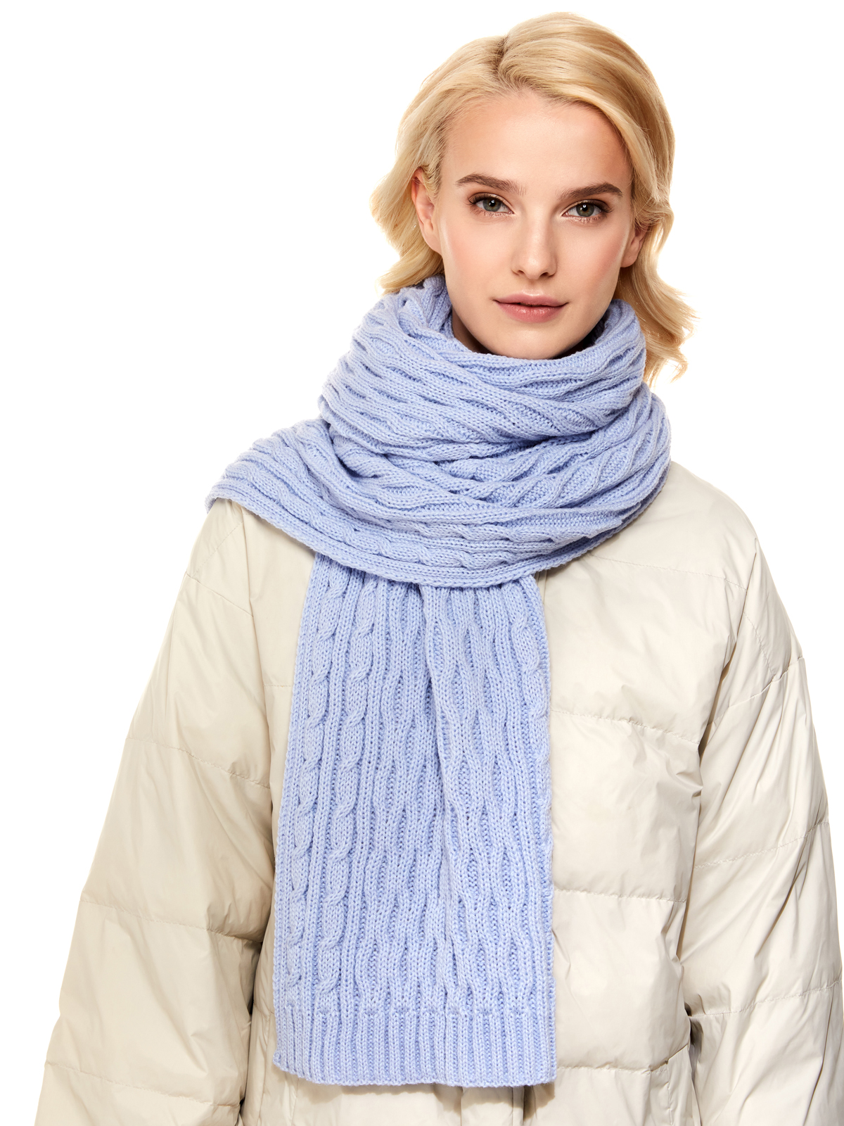 

Шарф женский Scandica Erika голубой ONE SIZE, 760SCAW