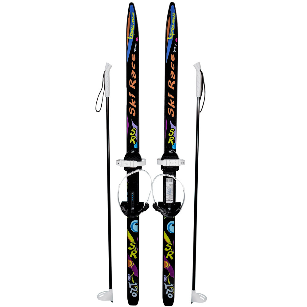 Детские лыжи Олимпик Ski Race (130/100 см), цвет: черный