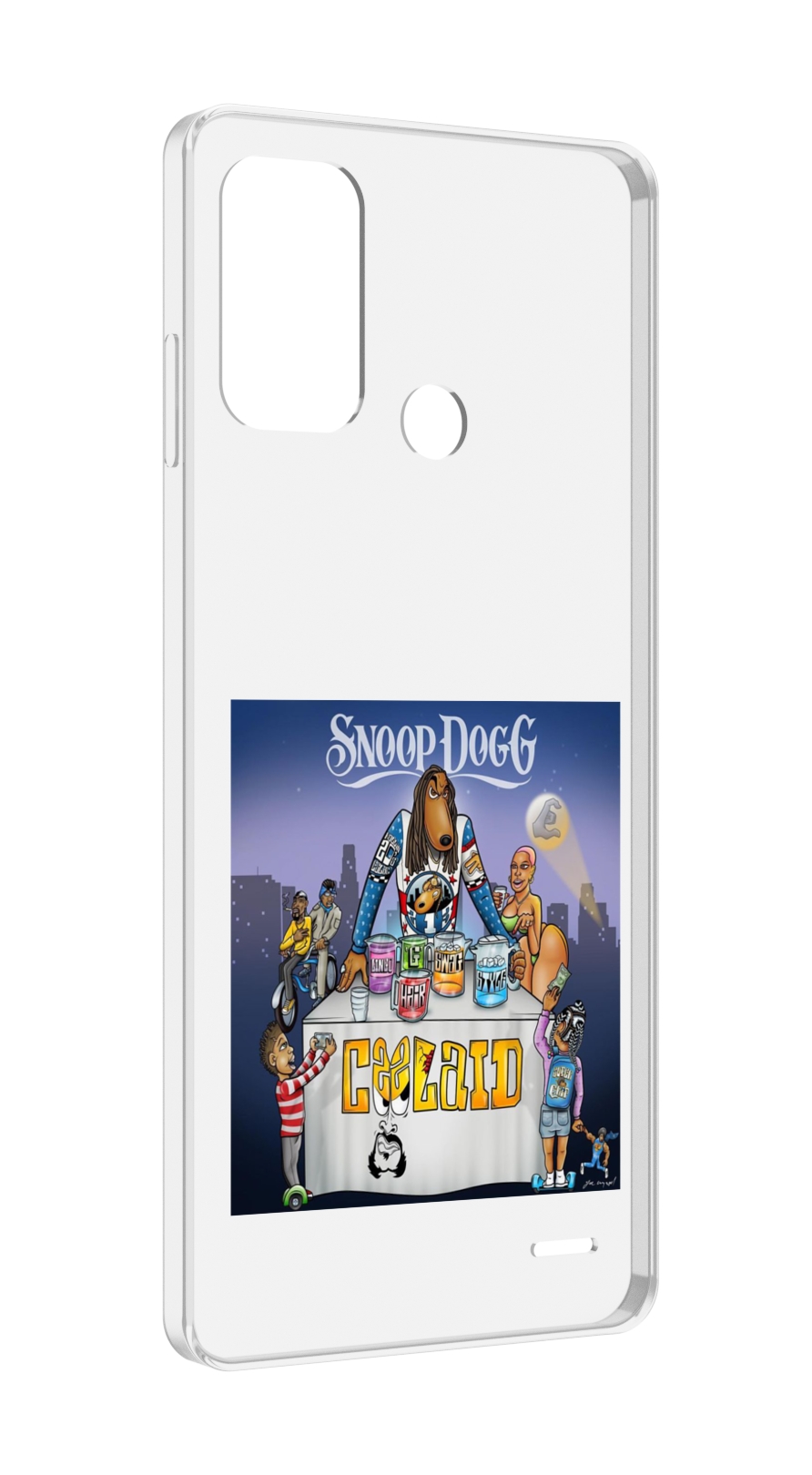 

Чехол MyPads Snoop Dogg COOLAID для ZTE Blade A52, Прозрачный, Tocco