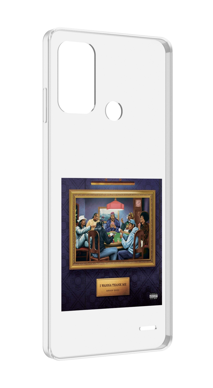 

Чехол MyPads Snoop Dogg WANNA THANK ME для ZTE Blade A52, Прозрачный, Tocco