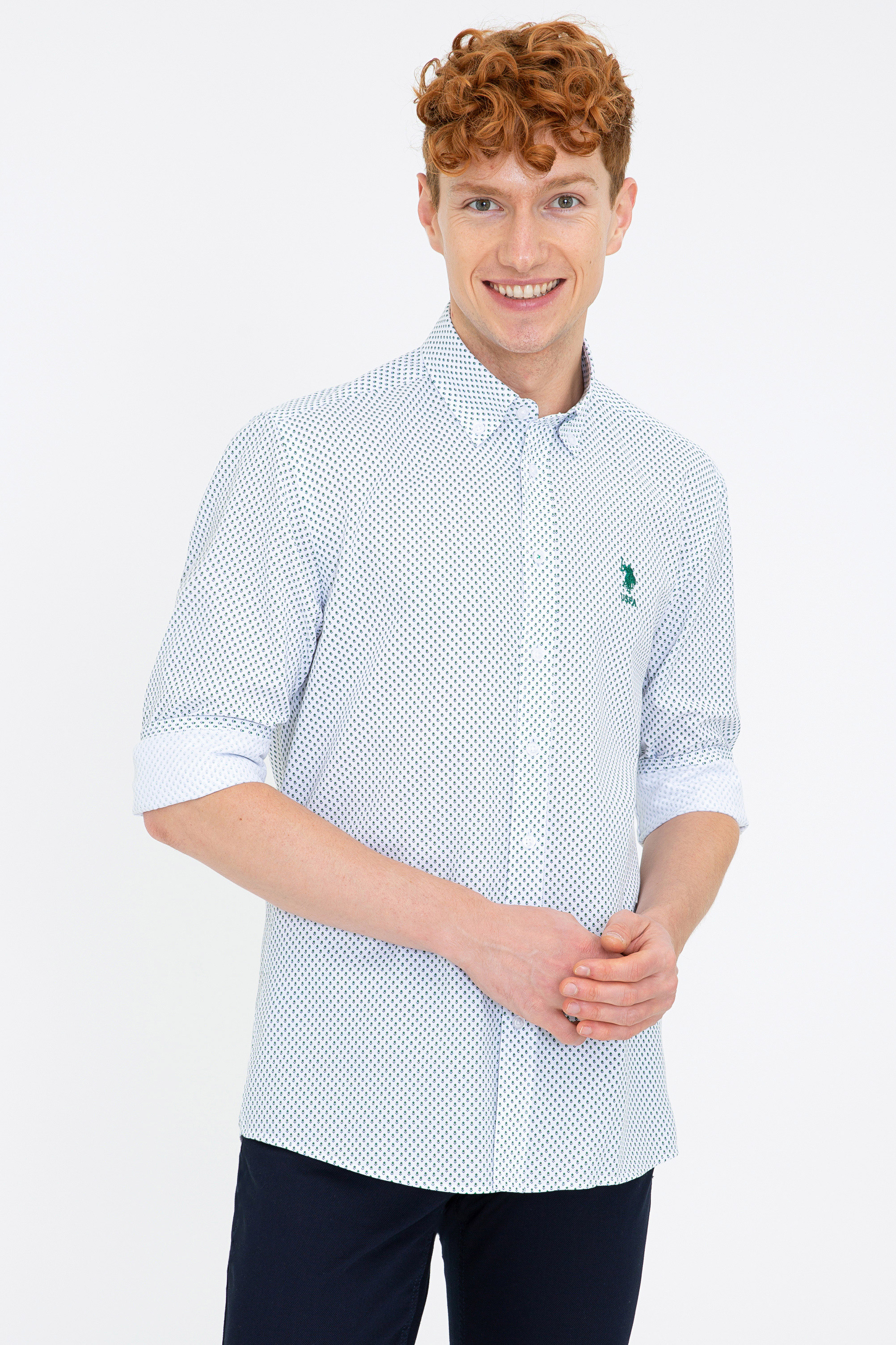 фото Рубашка мужская u.s. polo assn. g081gl0040raker белая m