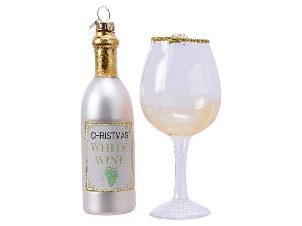 

Набор елочных игрушек Kaemingk magic white wine 120867 13,5 см 2 шт. белый, Бежевый, капли волшебства