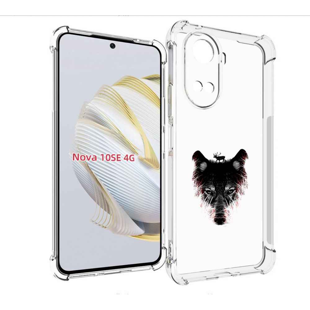 

Чехол MyPads волк в траве для Huawei Nova 10 SE, Прозрачный, Tocco