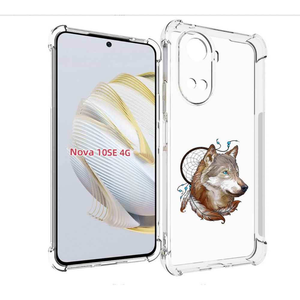 

Чехол MyPads волк и ловец снов для Huawei Nova 10 SE, Прозрачный, Tocco