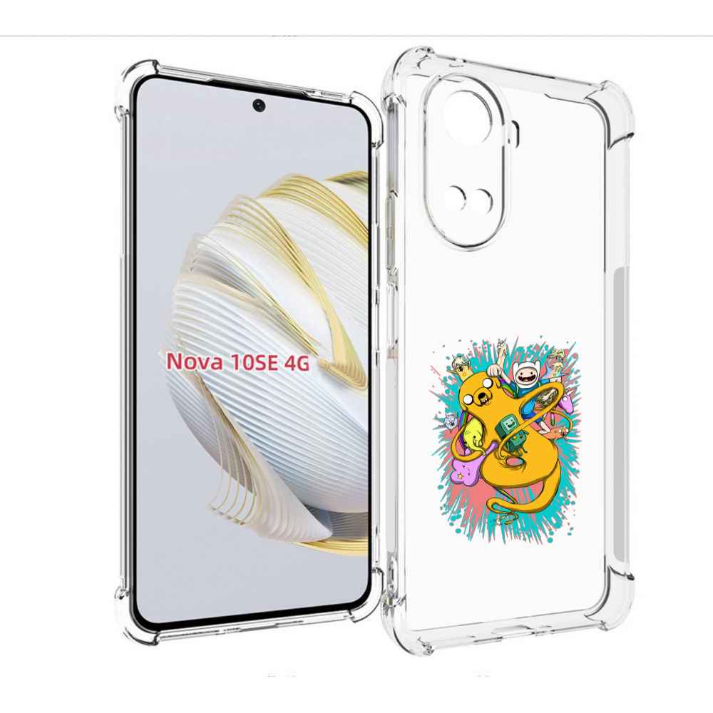 

Чехол MyPads время приключений рисунок для Huawei Nova 10 SE, Прозрачный, Tocco