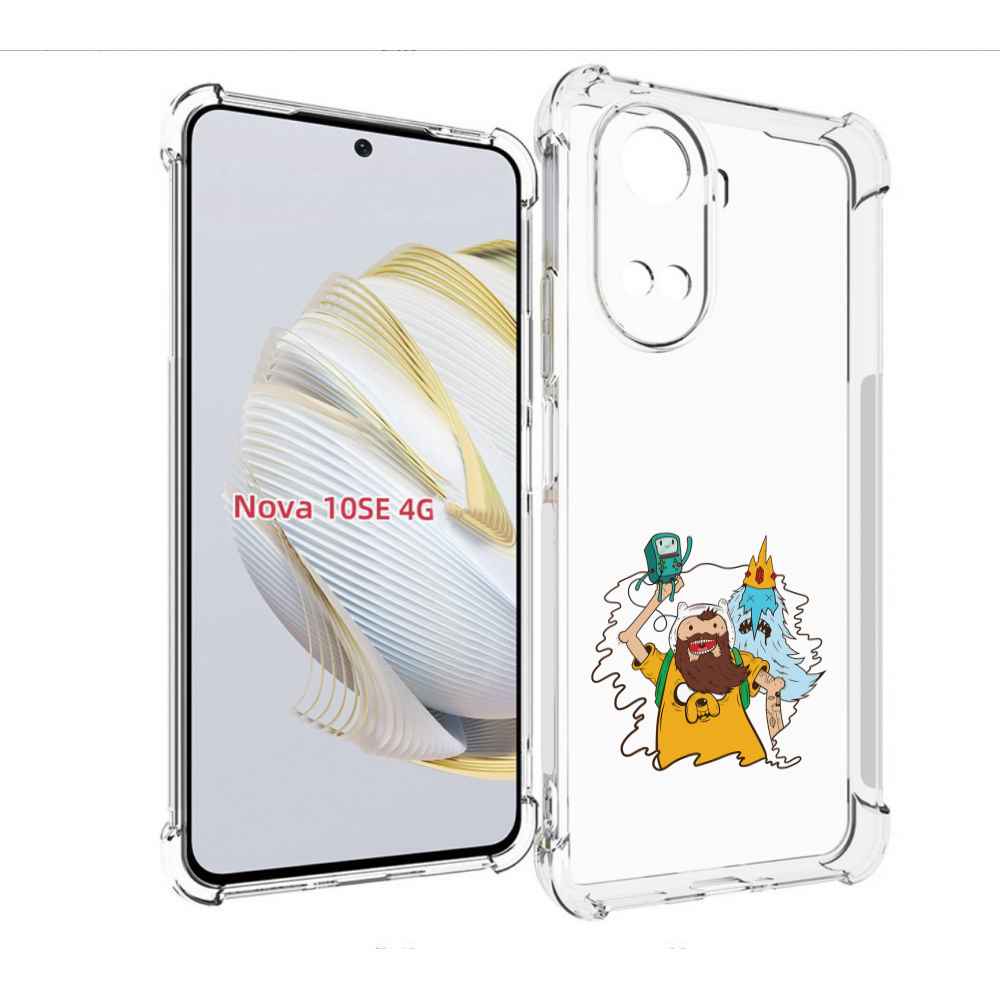 

Чехол MyPads время приключений старый Финн для Huawei Nova 10 SE, Прозрачный, Tocco