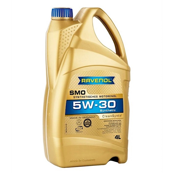 фото Масло моторное 5w-30 4л smo синтетика ravenol