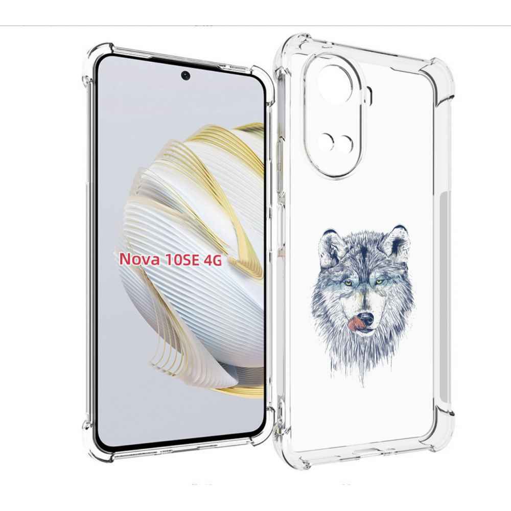 

Чехол MyPads голодгый волк для Huawei Nova 10 SE, Прозрачный, Tocco