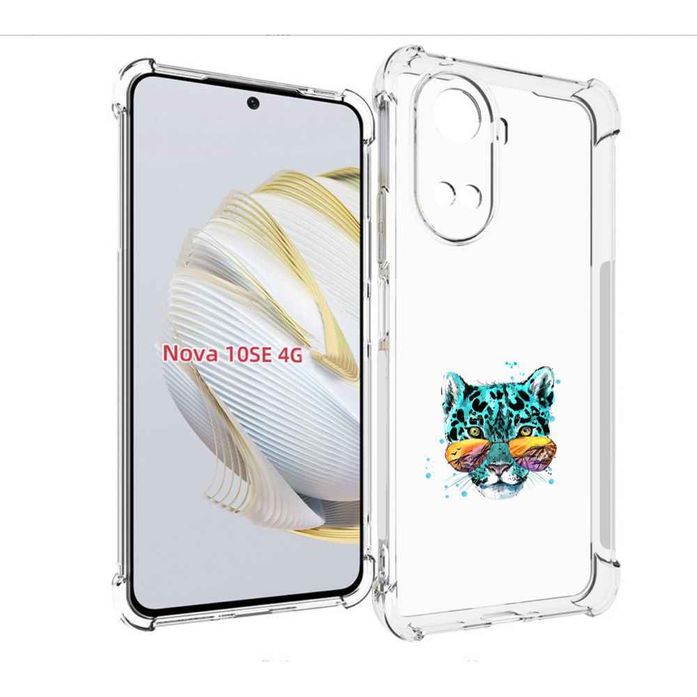 

Чехол MyPads голубой лео для Huawei Nova 10 SE, Прозрачный, Tocco