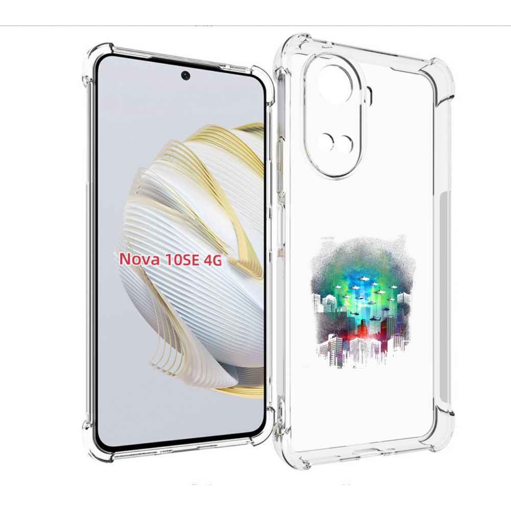 

Чехол MyPads город в свечении для Huawei Nova 10 SE, Прозрачный, Tocco