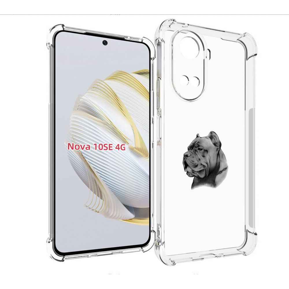 

Чехол MyPads грозный бульдог для Huawei Nova 10 SE, Прозрачный, Tocco