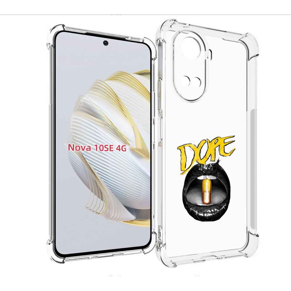 

Чехол MyPads губы для Huawei Nova 10 SE, Прозрачный, Tocco