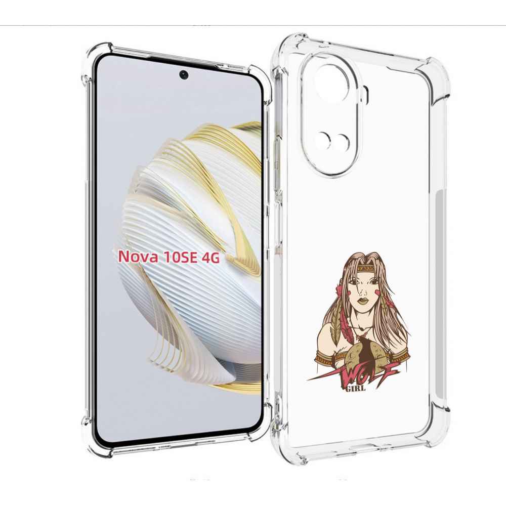 

Чехол MyPads девушка волк для Huawei Nova 10 SE, Прозрачный, Tocco