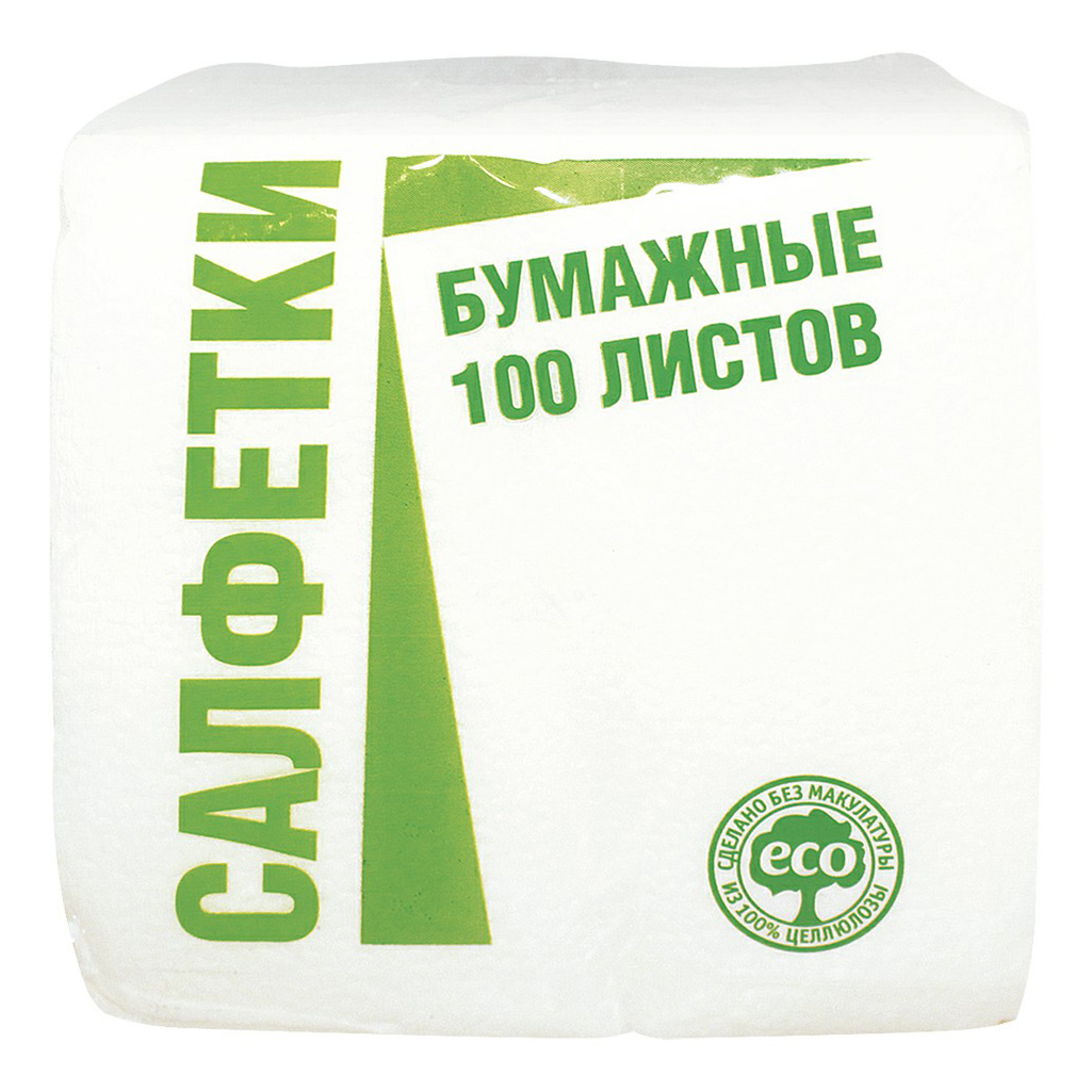 Салфетки бумажные Простой Выбор 100 шт
