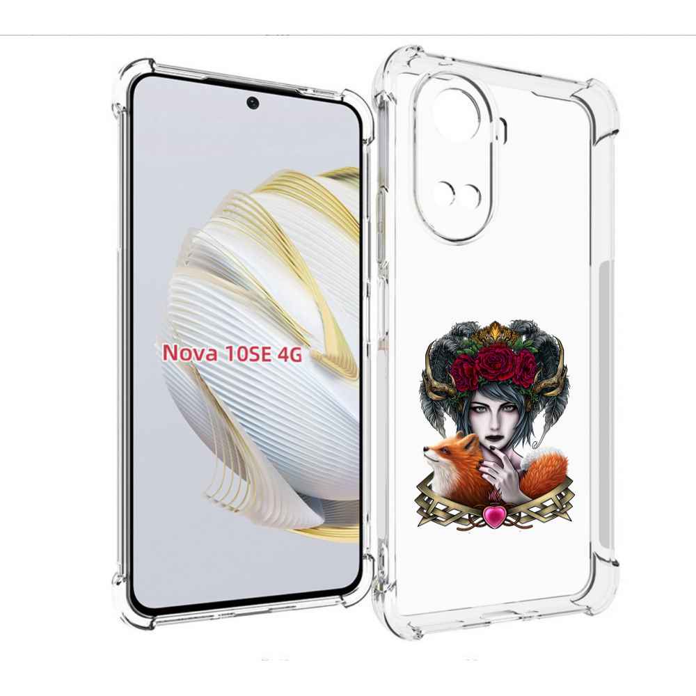 

Чехол MyPads девушка с лисой для Huawei Nova 10 SE, Прозрачный, Tocco