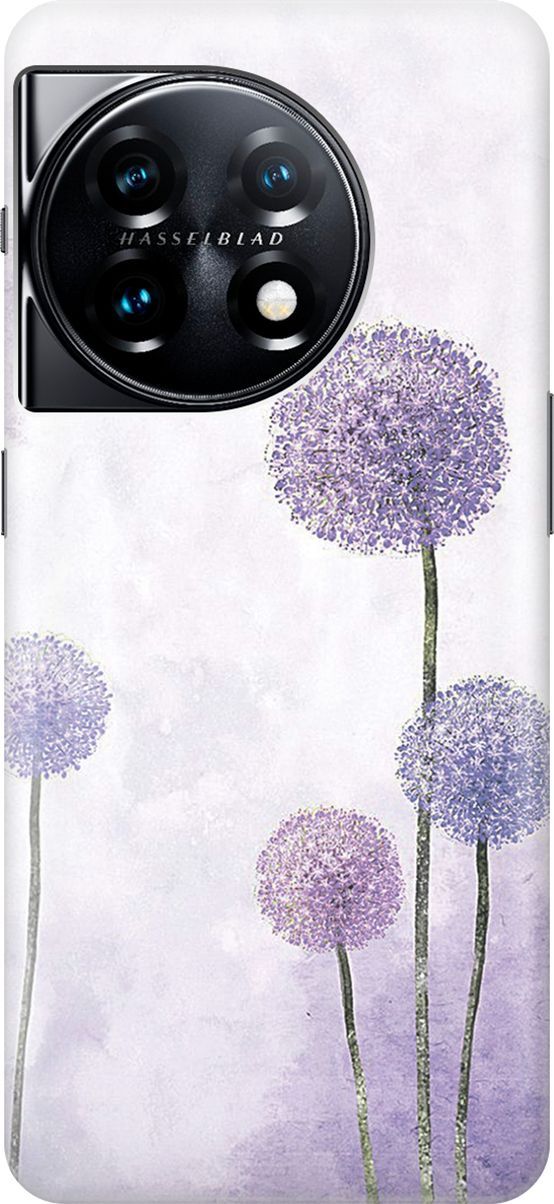 

Силиконовый чехол на OnePlus 11 с принтом "Сиреневые одуванчики", Белый;серый, 159474
