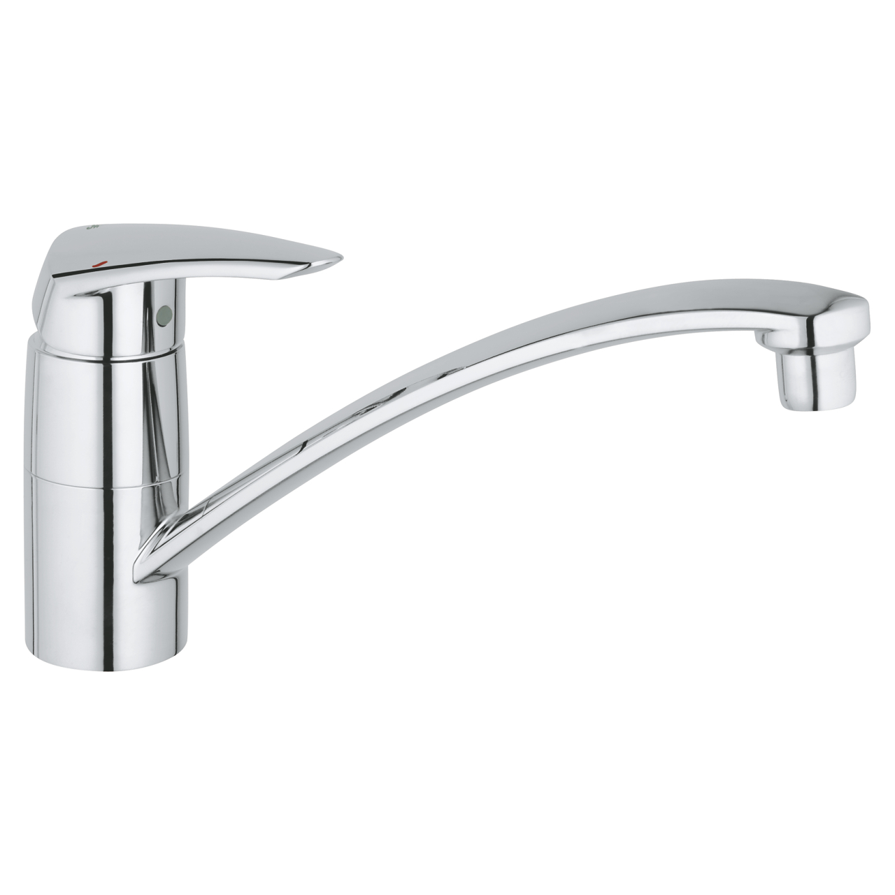 фото Смеситель для кухонной мойки grohe eurodisc с низким изливом хром 33770000