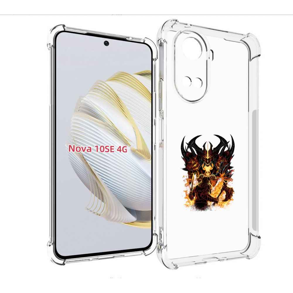 

Чехол MyPads демон shadow fiend для Huawei Nova 10 SE, Прозрачный, Tocco