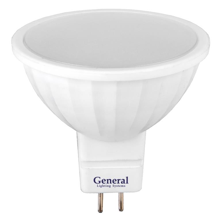 фото Лампа светодиодная general mr16 gu5.3 7w 6500k 220v general lighting systems