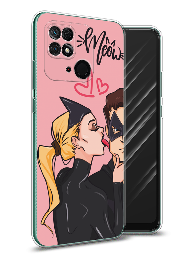 

Чехол Awog на Xiaomi Redmi 10C "Kiss of Cat Woman", Розовый;черный;бежевый, 313450-1