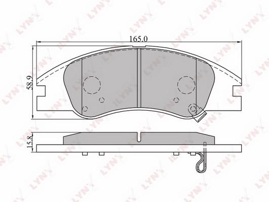 

Тормозные колодки LYNXauto передние дисковые bd4402