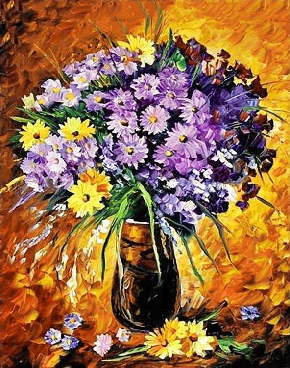 

Алмазная вышивка Гранни Маргаритки, 38x48 см, Маргаритки