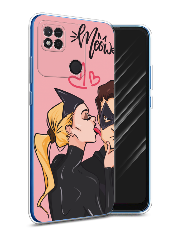 

Чехол Awog на Xiaomi Redmi 10A "Kiss of Cat Woman", Розовый;черный;бежевый, 313950-1