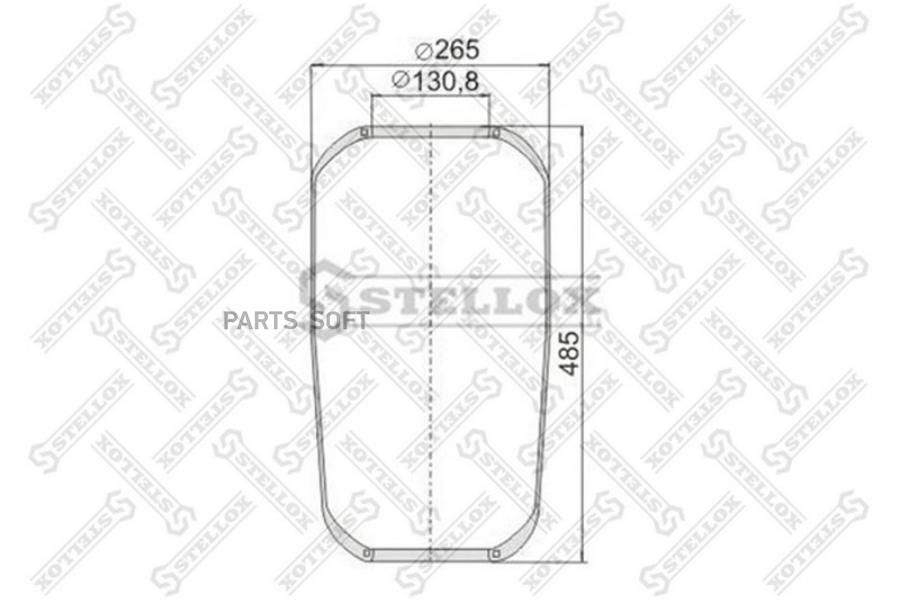 

STELLOX Пневмоподушка STELLOX 9014210sx