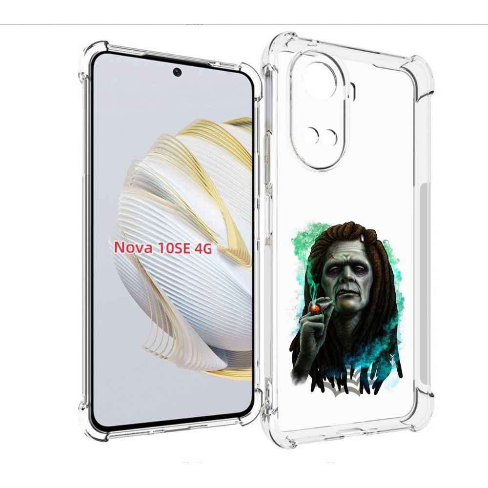 

Чехол MyPads зеленый мужчина с сигаретой для Huawei Nova 10 SE, Прозрачный, Tocco