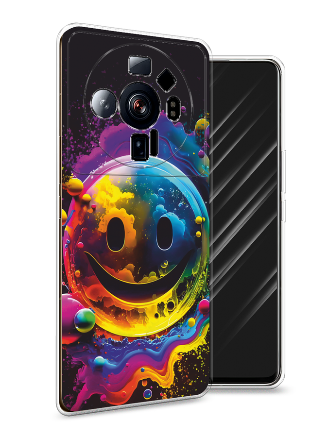 

Чехол Awog на Xiaomi 12S Ultra "Кислотный смайл", Фиолетовый;желтый;синий, 314550-1