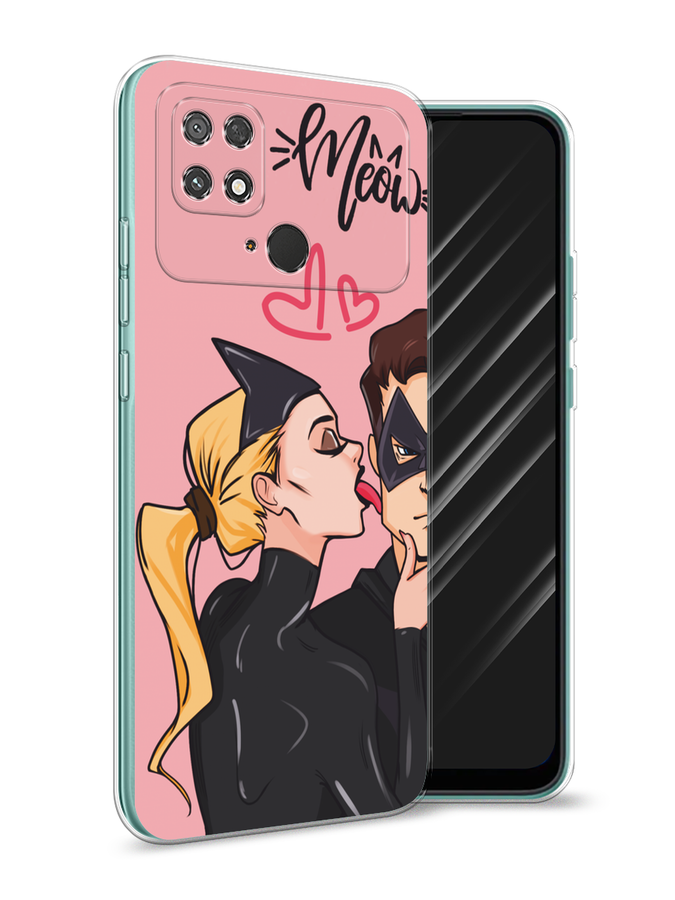 

Чехол Awog на Poco C40 "Kiss of Cat Woman", Розовый;черный;бежевый, 315850-1