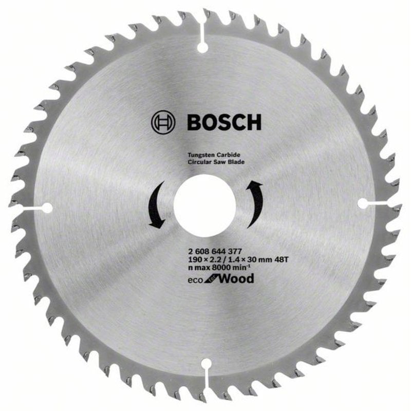 Пильный диск ECO WO 190x30-48T 2608644377 Bosch пильный диск по дереву для торцовочных пил bosch