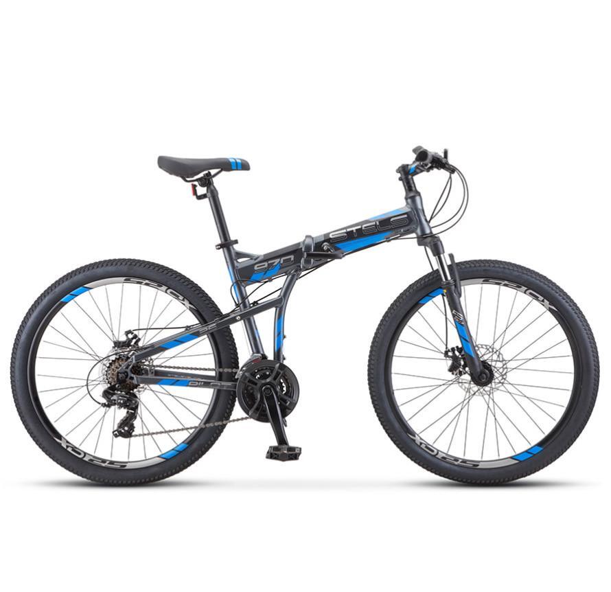 Велосипед складной Stels 26 Pilot 970 MD V022 антрацитовый рама 19 3654200₽