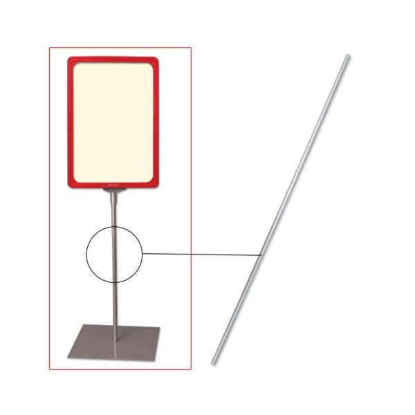 фото Трубка для сборки напольной стойки под рамку pos, высота 1200 мм, диаметр 9 мм, 290268 nobrand