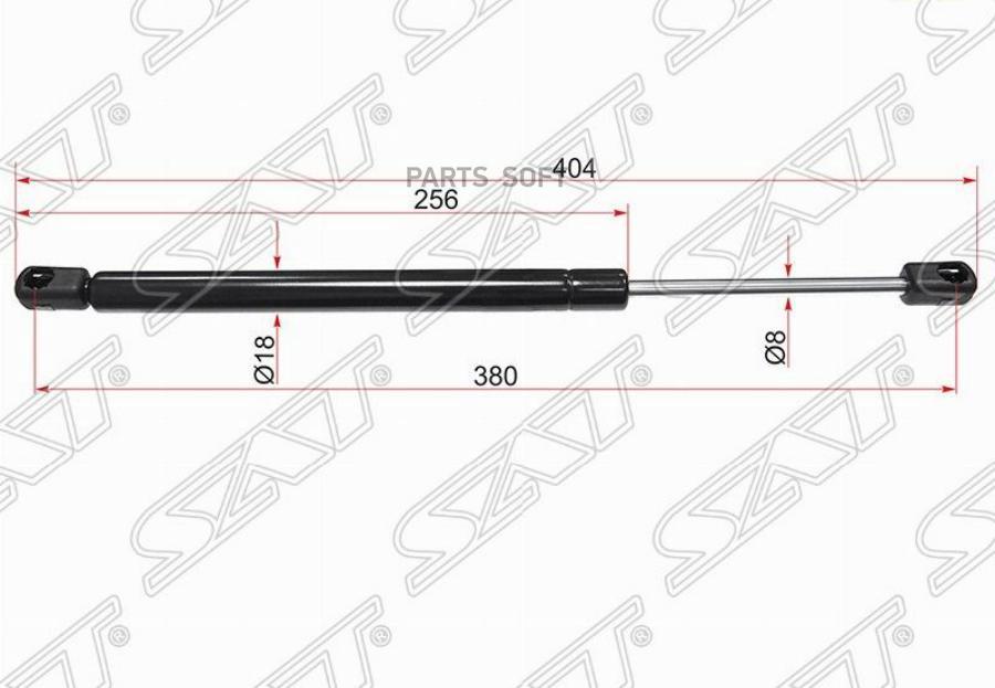 SAT ST-1496865 Амортизатор крышки багажника FORD MONDEO 07- 1шт