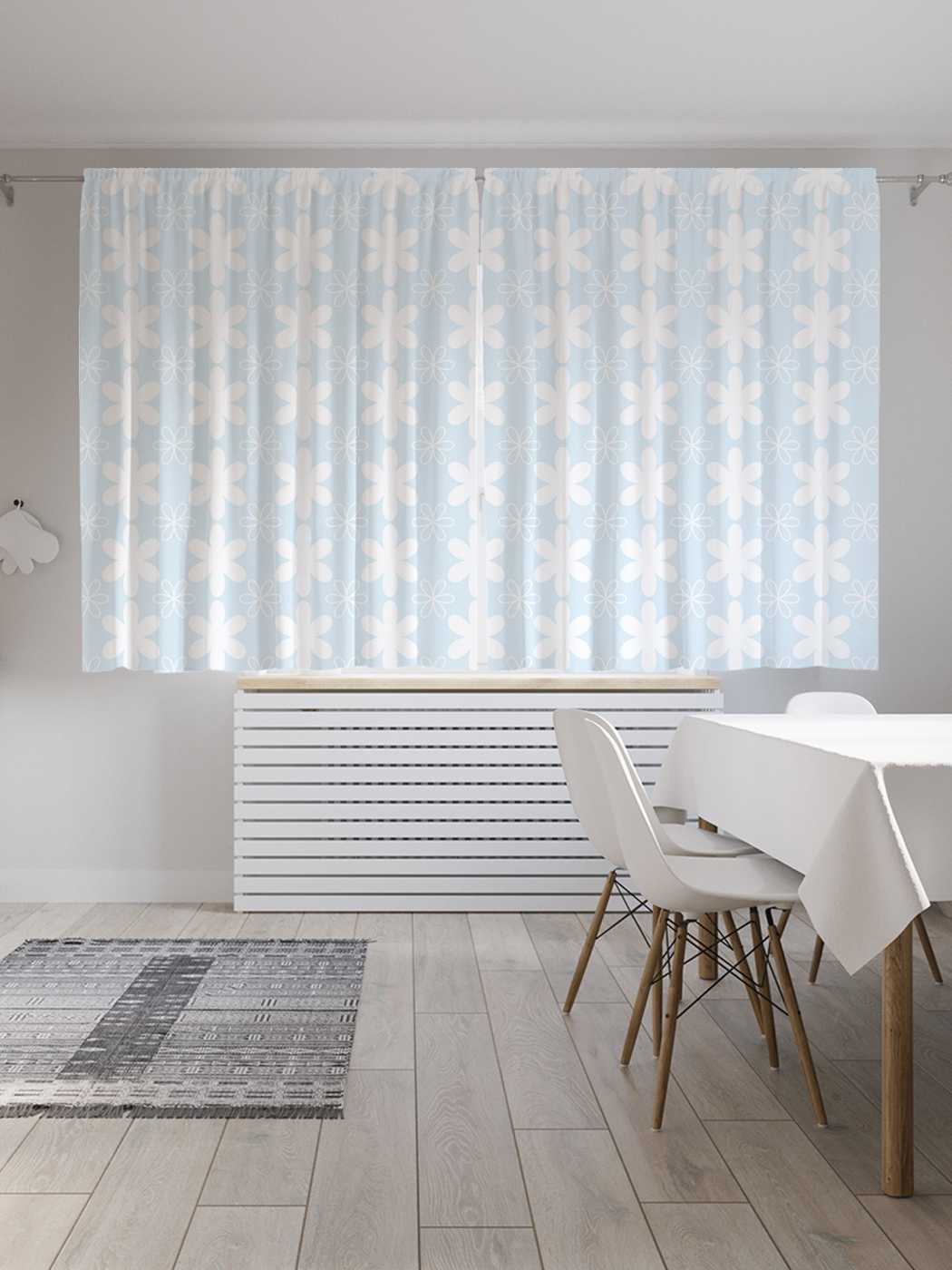 фото Шторы с фотопечатью joyarty "круги на сером фоне" из сатена, 290х180 см