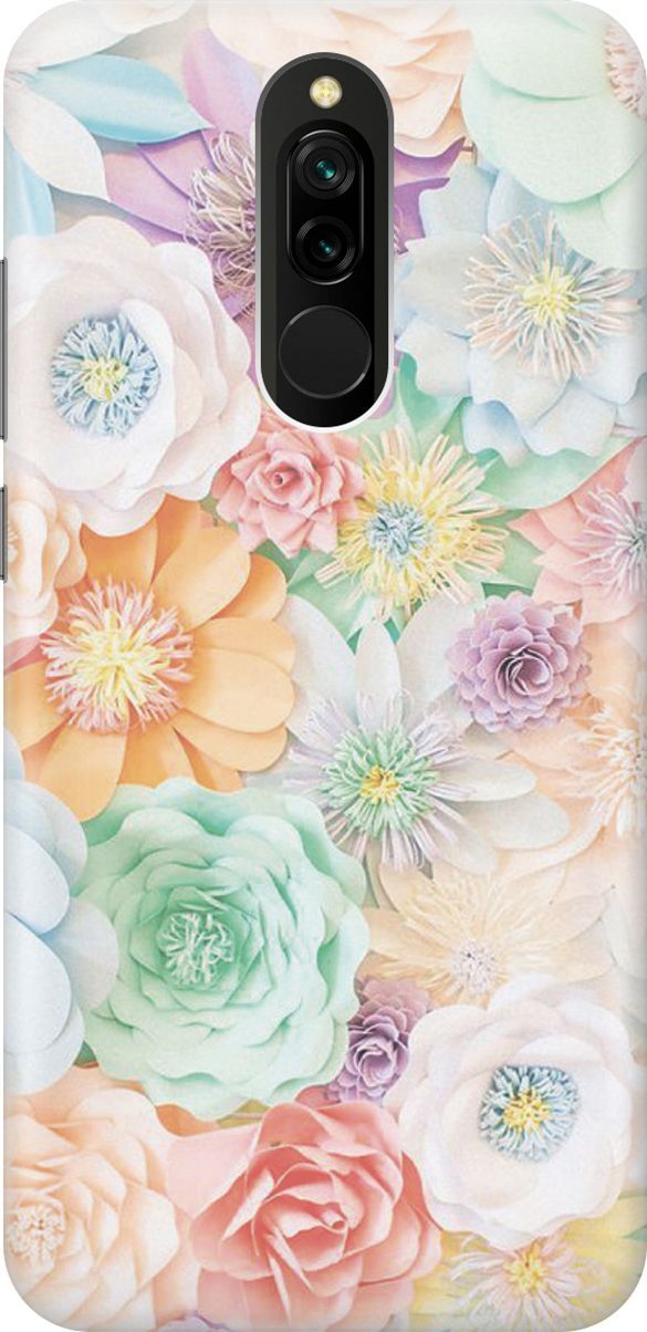 

Силиконовый чехол на Xiaomi Redmi 8 "Цветочное многообразие", Желтый;зеленый, 442