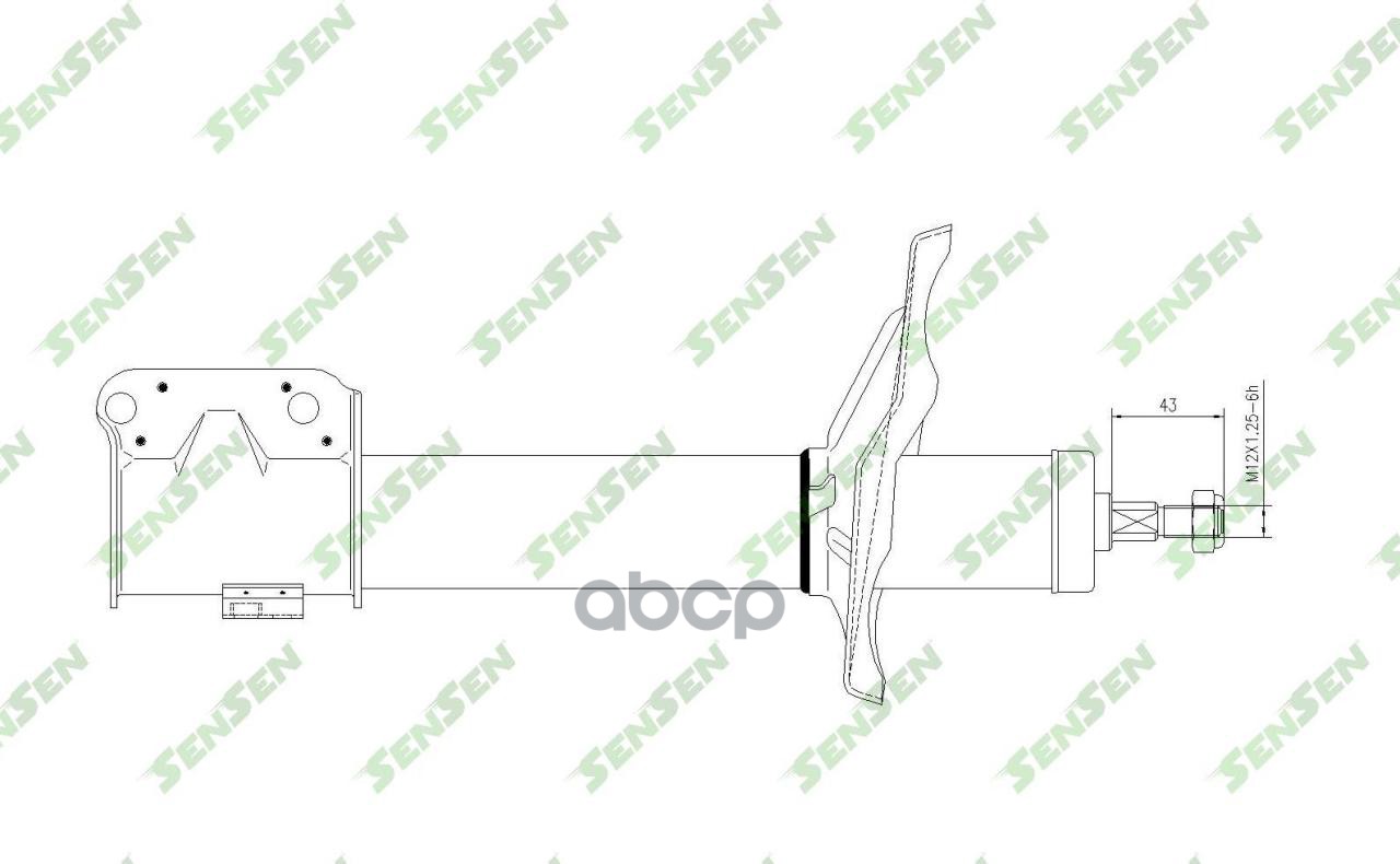 

SENSEN 42140367 Амортизатор перед. газ Mitsubishi Pajero -F 98- () 1шт