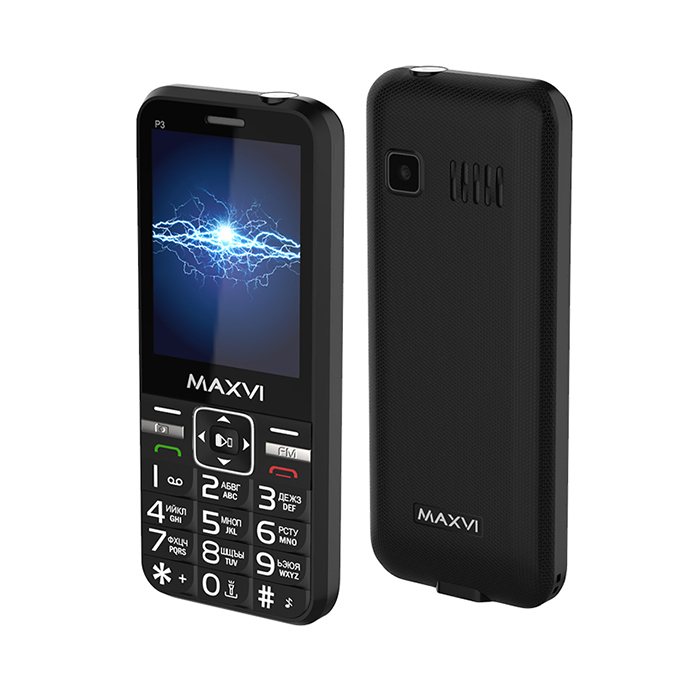 

Мобильный телефон Maxvi P3 Black, P3