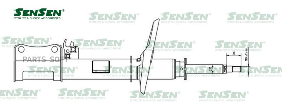 

SENSEN 42140465 Амортизатор зад. лев. Lexus RX (MCU15) 3.0-3.0(3.0)\ () 1шт